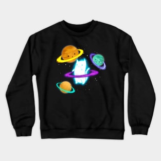 Inktober Day 1 Rings Crewneck Sweatshirt